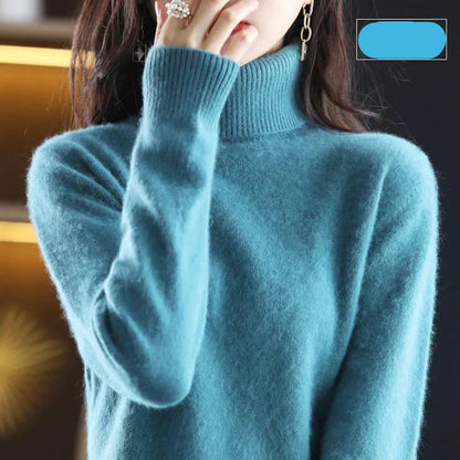 Luxurious Pure Cashmere Crew Neck Winter Sweater
