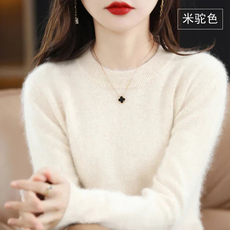 Soft Women's Cashmere Crew Neck Classic Fit Sweater