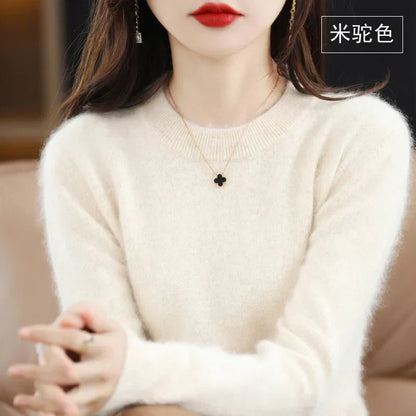 Soft Women's Cashmere Crew Neck Classic Fit Sweater