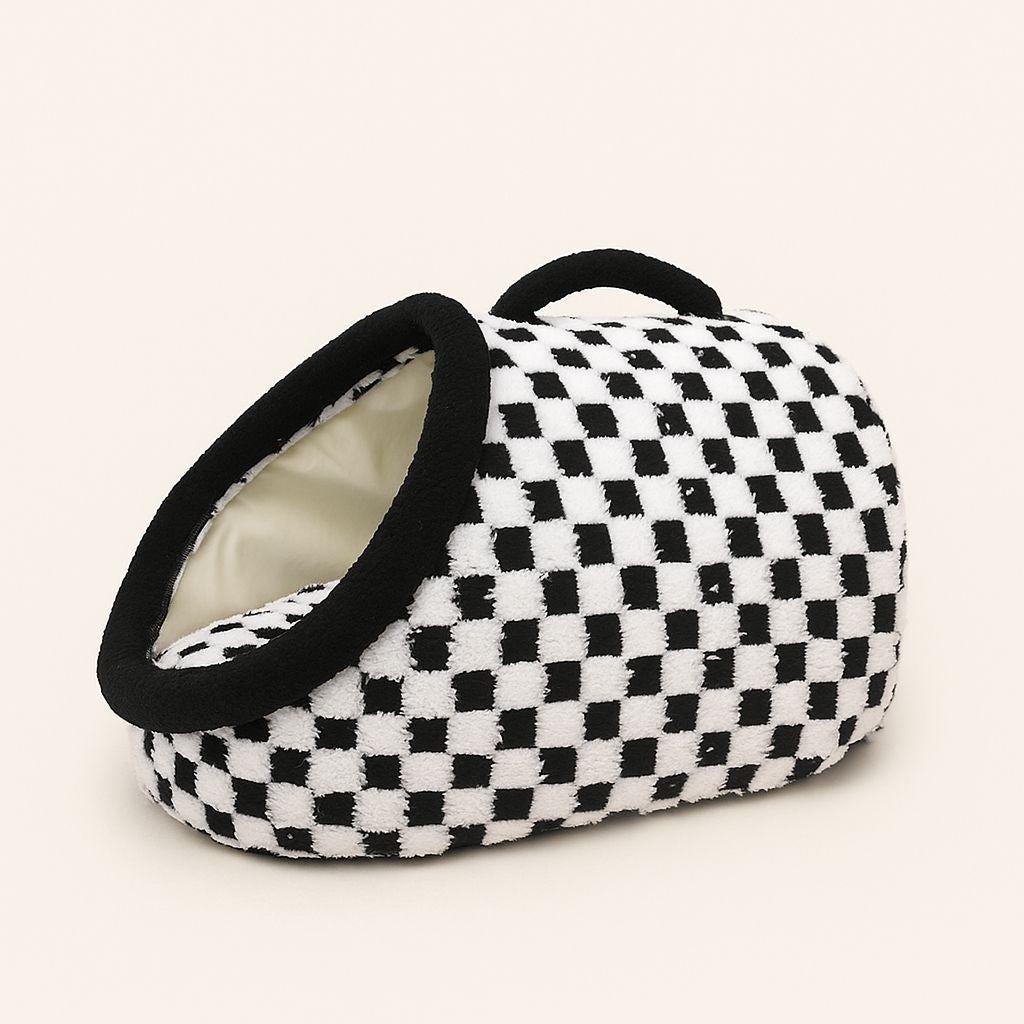 Cozy Plaid Covered Dog Bed for Any Season - Lusomart