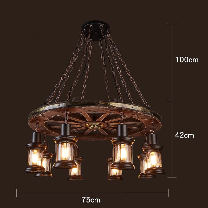 Rustic Metal LED Ceiling Pendant Light