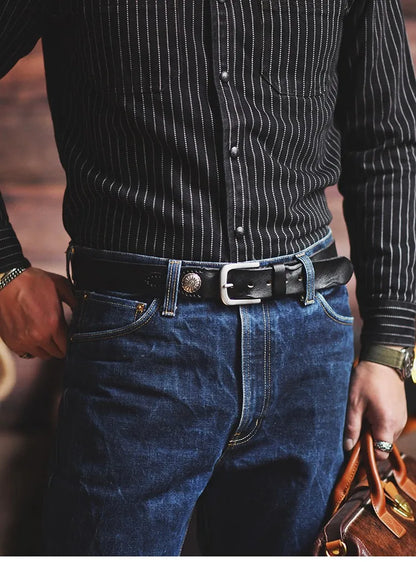 Leather Traditional Cowboy Belt