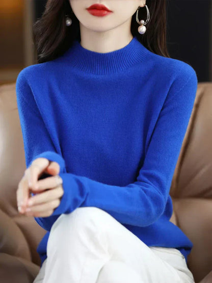Soft Women's Merino Wool Crew Neck Sweater