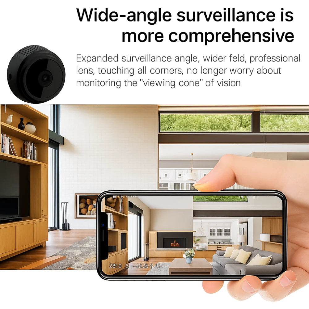 Compact WiFi Home Camera Night Vision Surveillance
