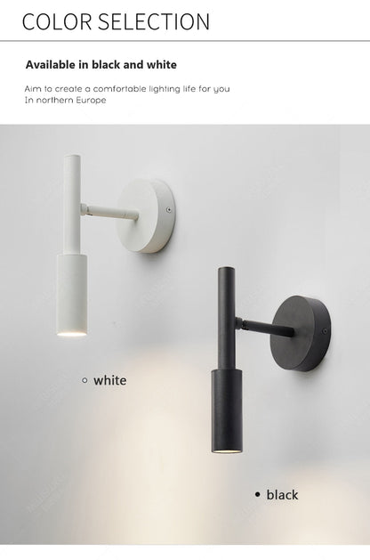 Flexible Black Adjustable Wall Reading Lamp