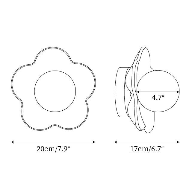 Selani Flower Shape Wall Lamp 4