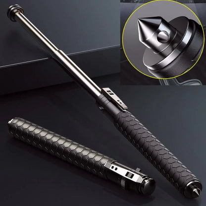 Self-Defense Trekking Pole – Automatic Hiking Stick with Ergonomic Grip for Outdoor Safety 2