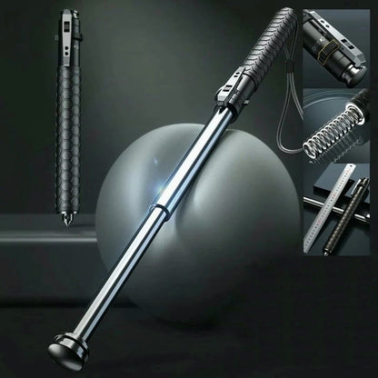 Self-Defense Trekking Pole – Automatic Hiking Stick with Ergonomic Grip for Outdoor Safety 3