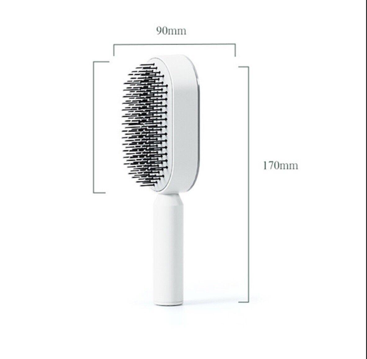 Self Cleaning Hair Brush - Air Cushion Comb Press Type Cleaning Design Comfortable Hair Brush 4
