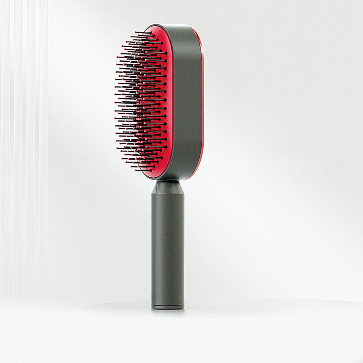 Self Cleaning Hair Brush - Air Cushion Comb Press Type Cleaning Design Comfortable Hair Brush 8