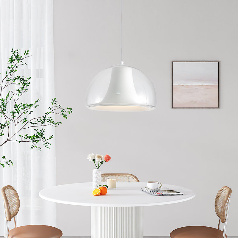 Round Glass Shade LED Hanging Light