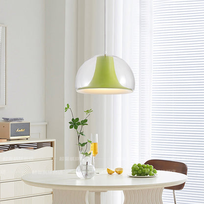 Round Glass Shade LED Hanging Light