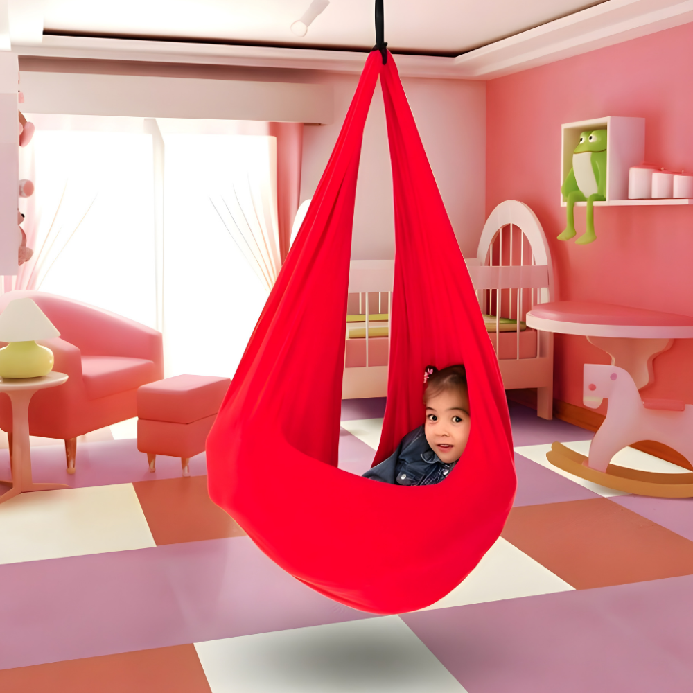 Sensory Swing Indoor Therapy Seat Soft Fabric Hanging Chair 5