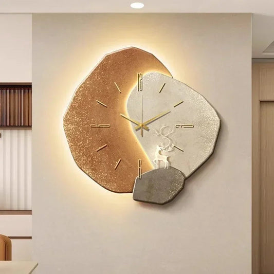 Quiet Slim Modern LED Wall Clock - Lusomart