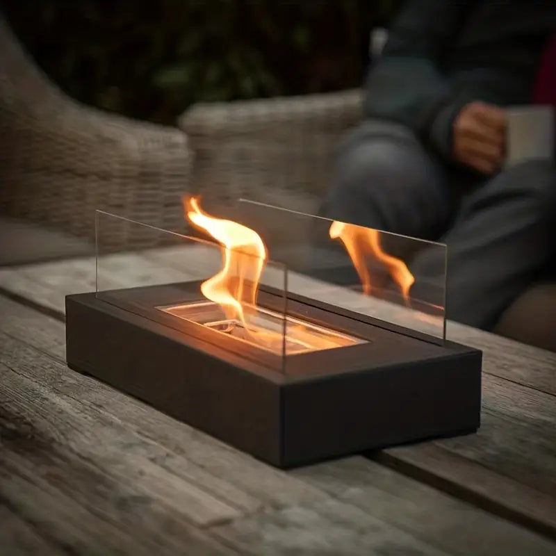 Large Glass Indoor Electric Fireplace - Lusomart