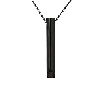 SerenityChain | Elegant Calming Stainless Steel Breathing Aid Necklace 4