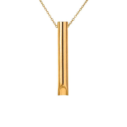 SerenityChain | Elegant Calming Stainless Steel Breathing Aid Necklace 5