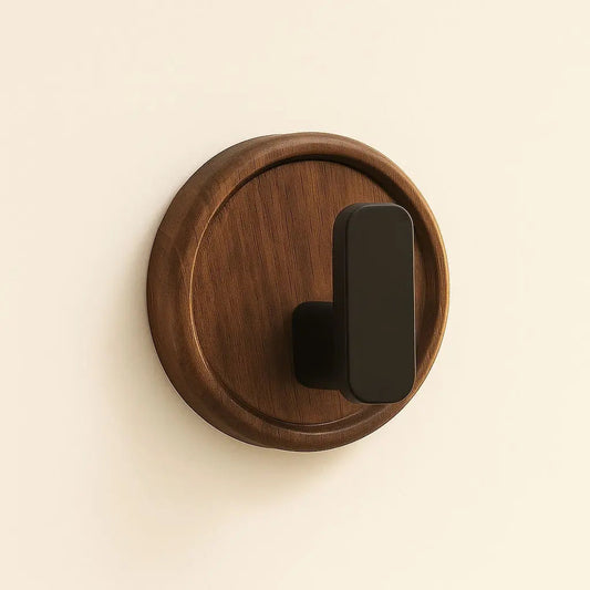 Rustic Wood Wall Mounted Hooks - Lusomart