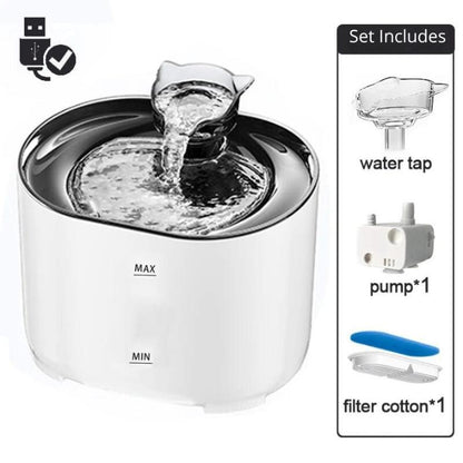 Pet Fountain with Automatic Flow and Advanced Filter System
