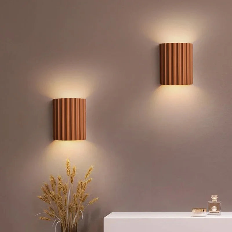 Contemporary White Resin Wall Light