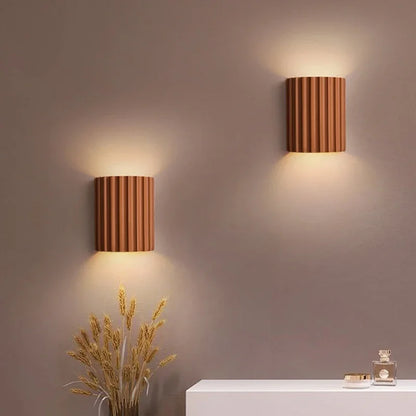 Contemporary White Resin Wall Light