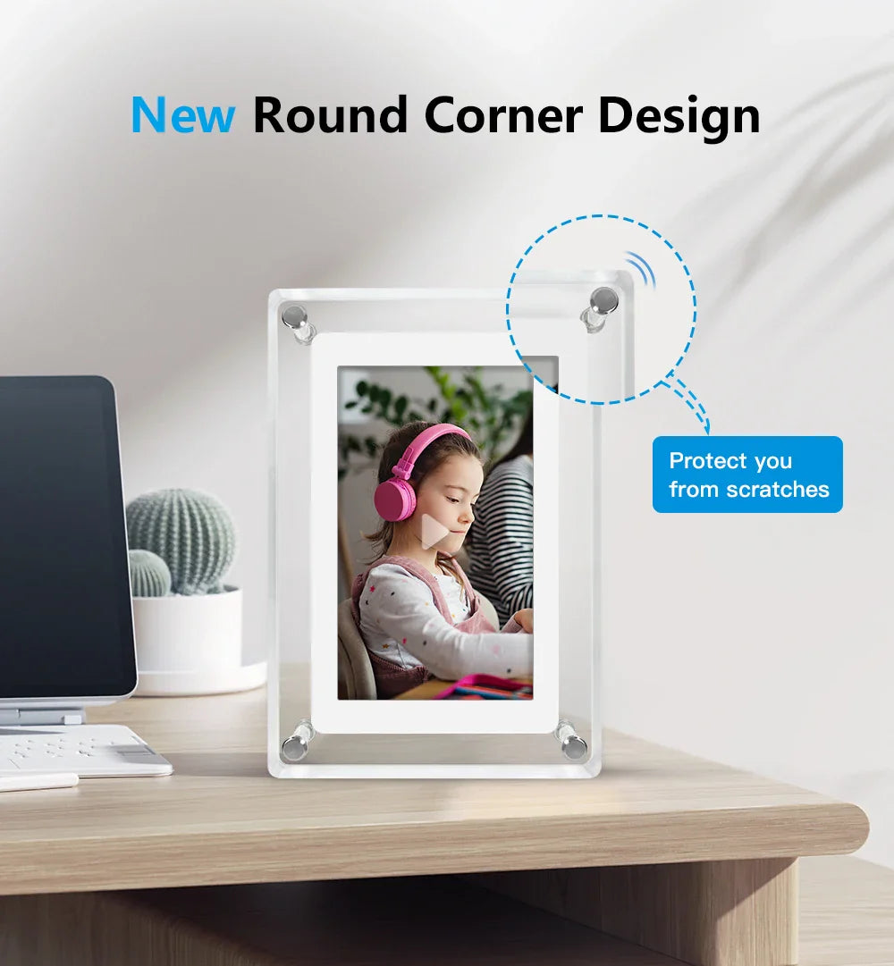 Compact Digital Picture Frame with Wireless Display