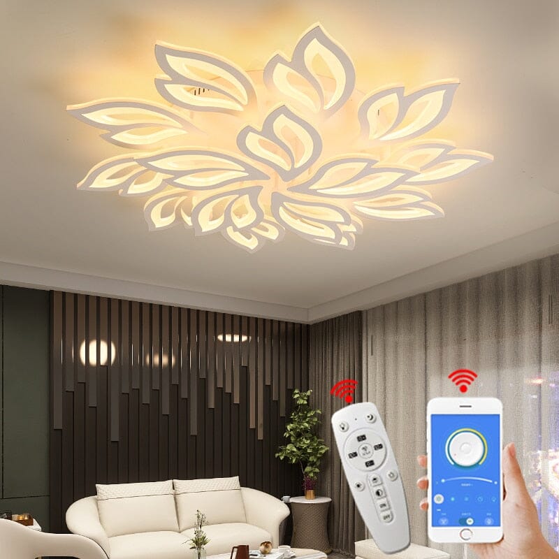 Floral Glass Pendant Light