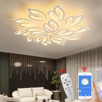 Floral Glass Pendant Light