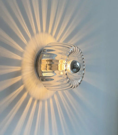 Sleek Glass Wall Lamp Modern Minimalist Lighting