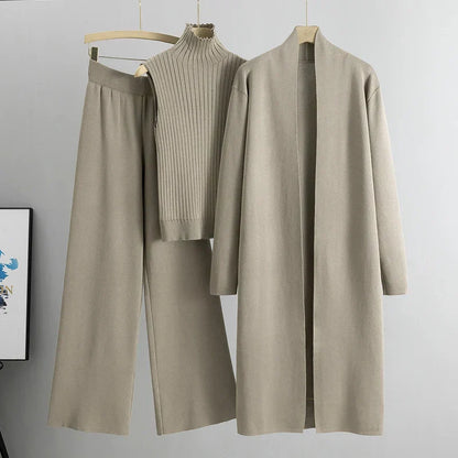Comfy Women's 3 Piece Loungewear Set Top And Pants