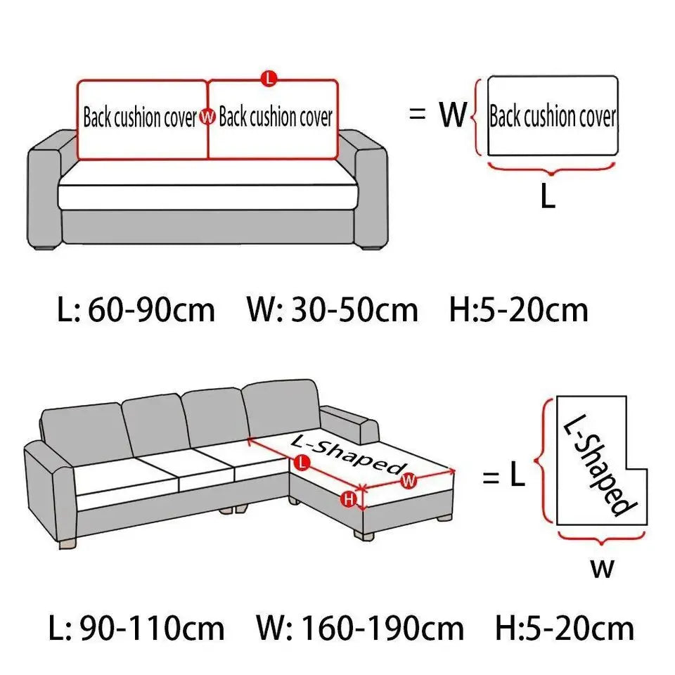 Plush Velvet Sofa Pillow Cover – Non Slip and Water Resistant
