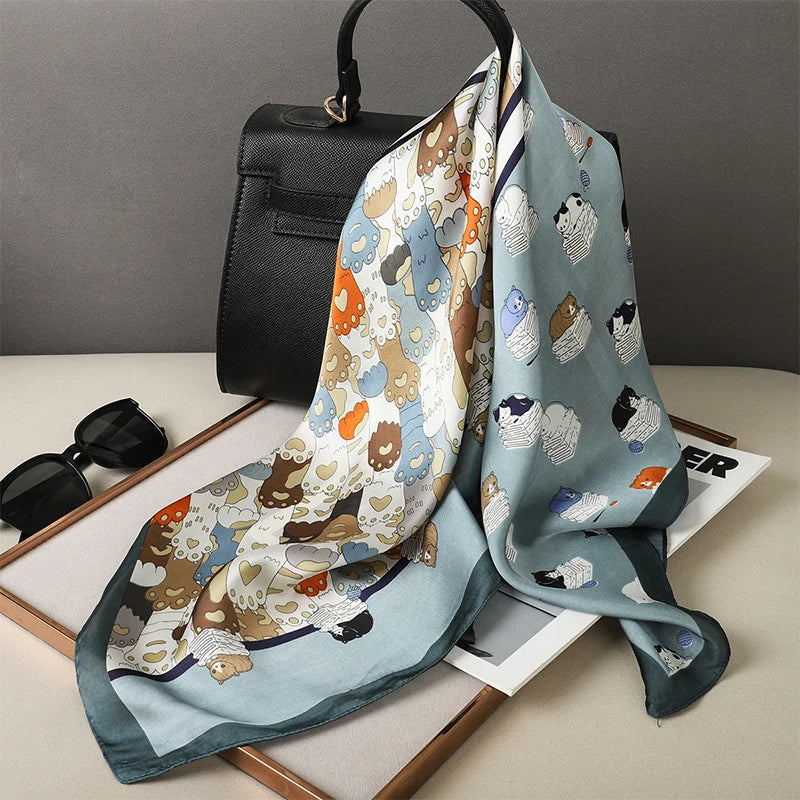 Soft Plaid Neck Scarf in 2 Versatile Colors