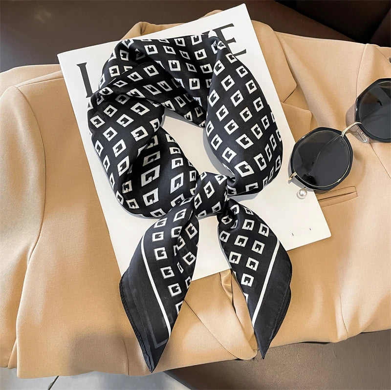 Soft Plaid Neck Scarf in 2 Versatile Colors