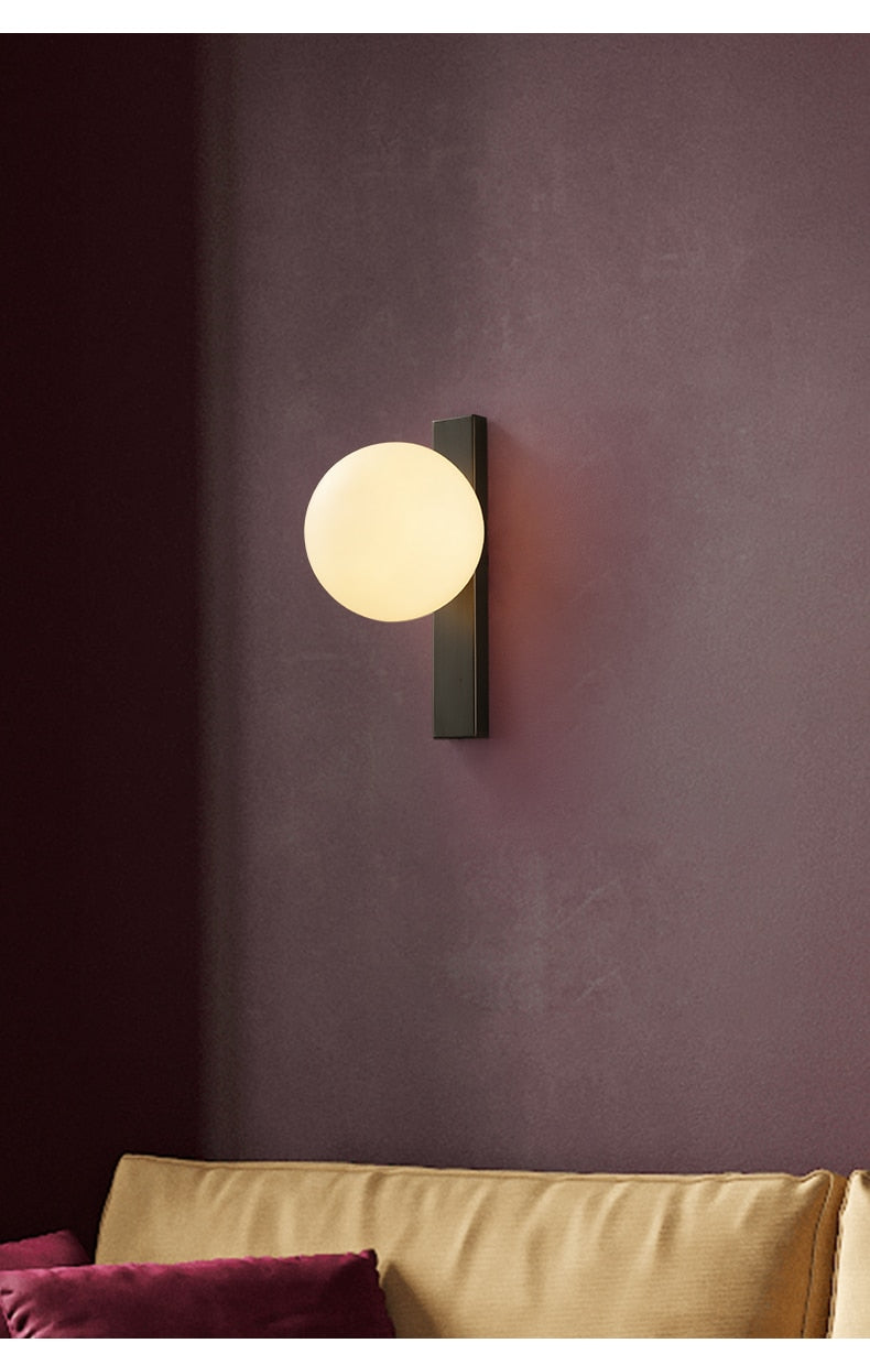 Warm Copper LED Wall Light for Modern Homes