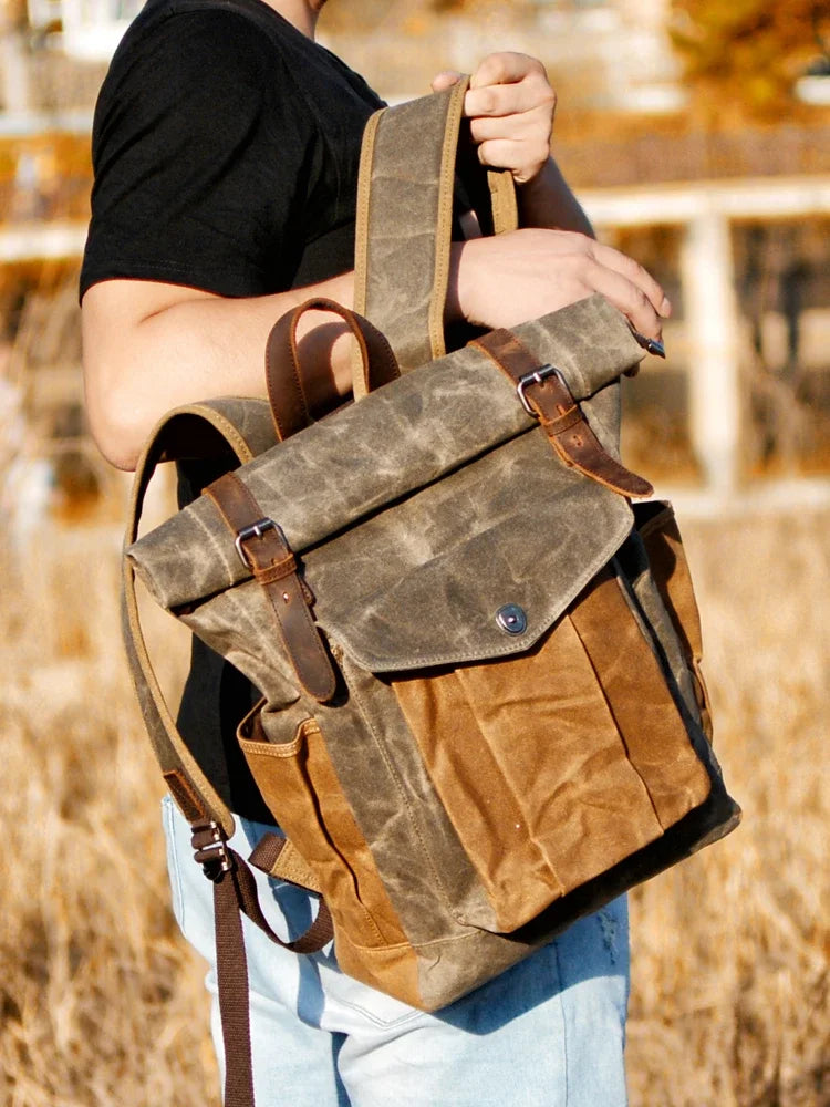 Classic Leather Backpack Bag - Lusomart