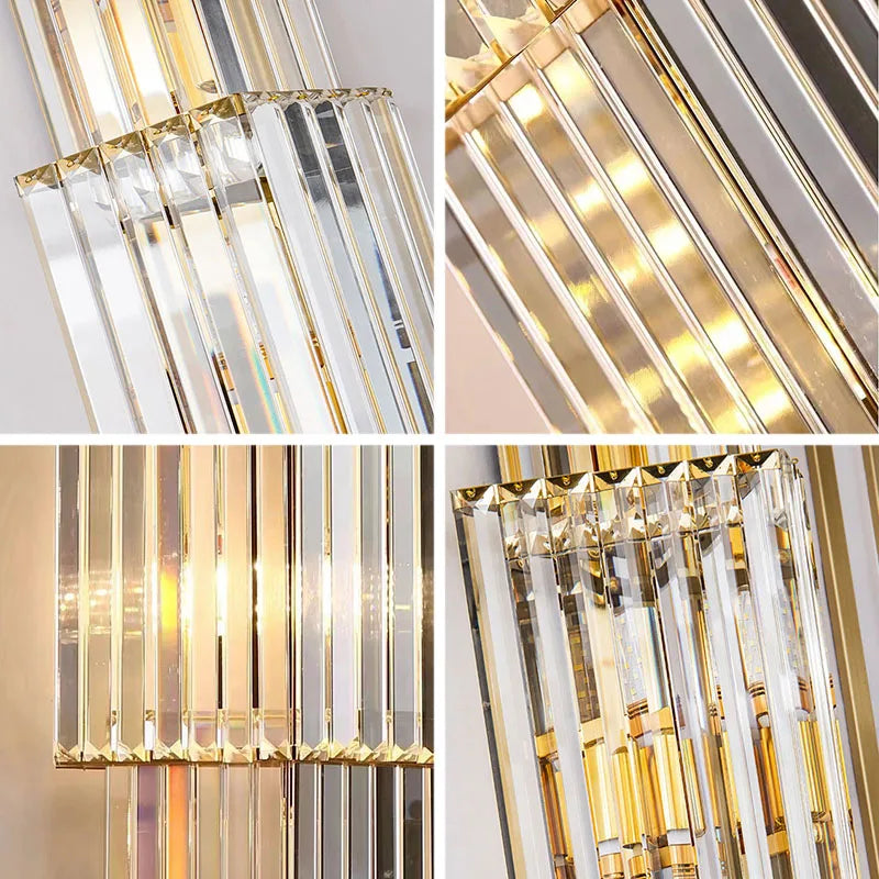 Sparkling Glass LED Wall Light With Soft Glow Effect