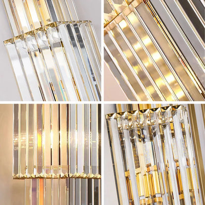 Sparkling Glass LED Wall Light With Soft Glow Effect