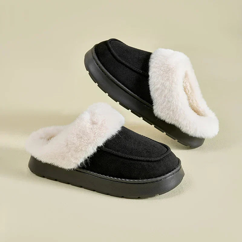 Warm Men's Fleece Slippers Non Slip Comfortable
