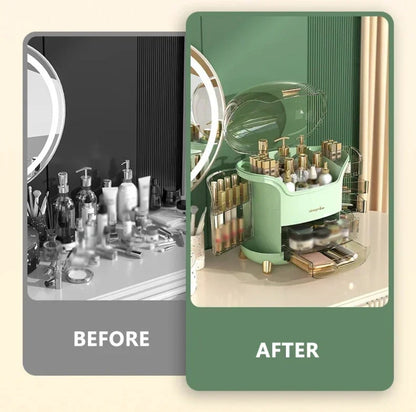 Spacious Cosmetic Desk Storage Case