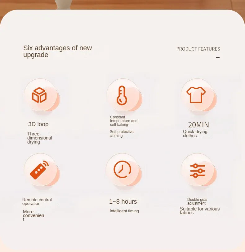 QuickDry Compact Electric Clothing Dryer