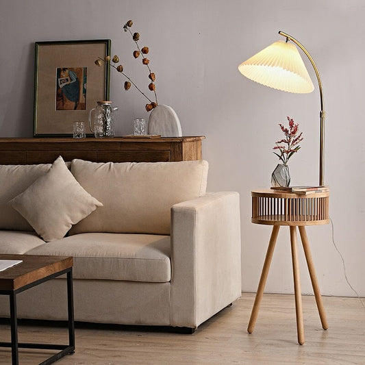 Elegant Floral Standing Lamp - Lusomart