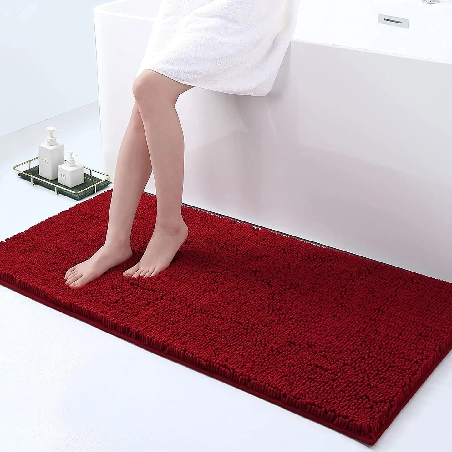 GripSoft Anti Slip Luxury Bathroom Floor Mat