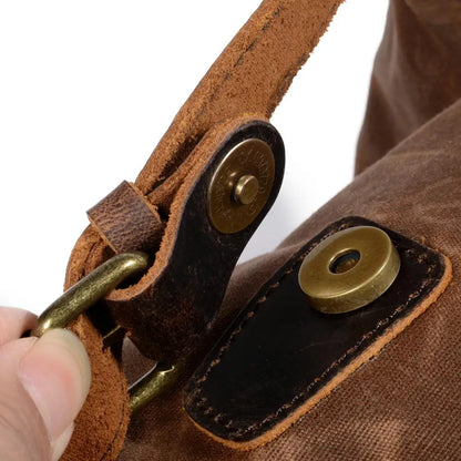 Durable Hiking Leather Backpack
