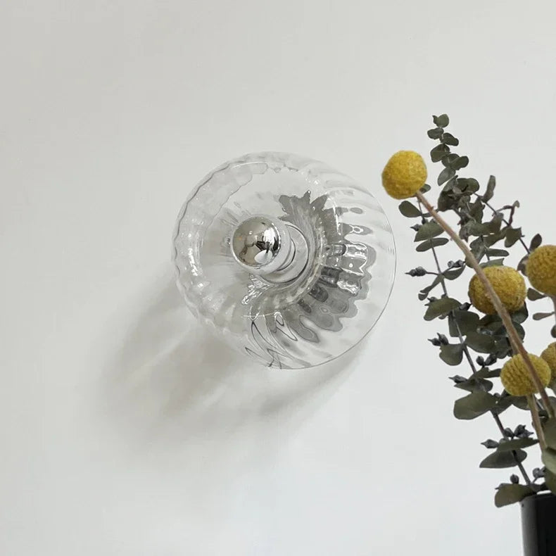 Scandinavian Glass Metal Wall Lamp