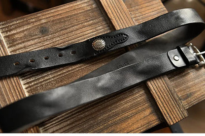 Leather Traditional Cowboy Belt