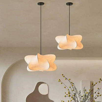 Elegant Asian Inspired Metal Hanging Lamp