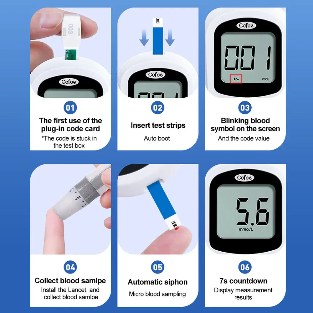 Accurate Home Blood Glucose Test Kit With Strips