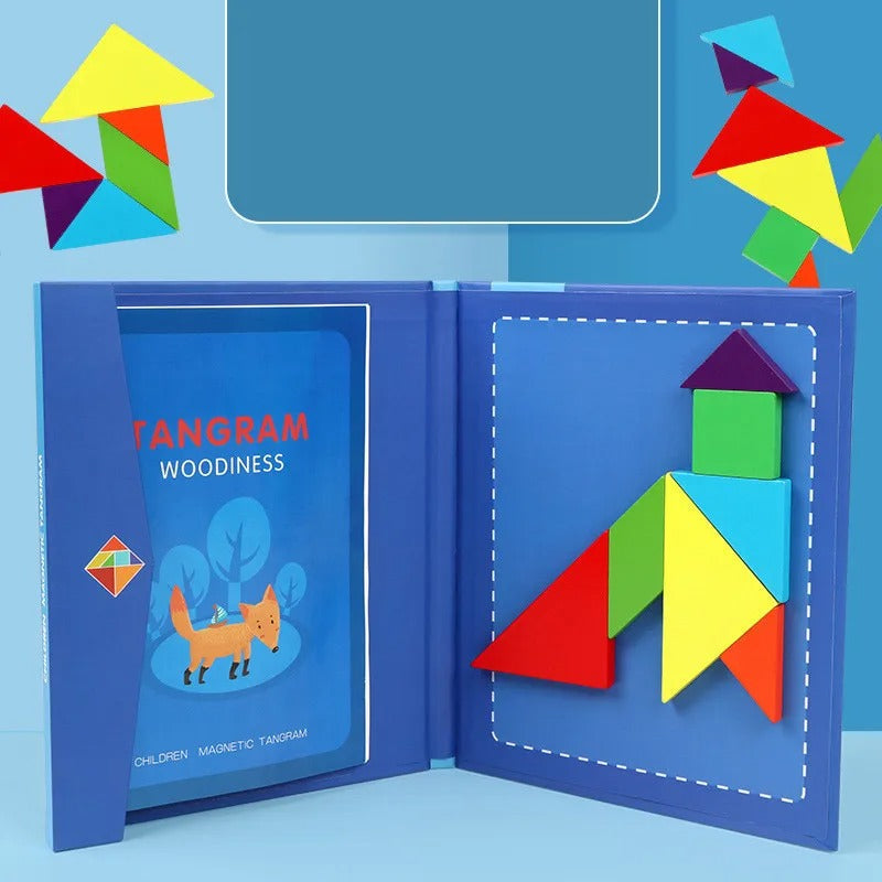ShapeLogic – Interactive puzzle board game with geometric pieces and magnetic base 3