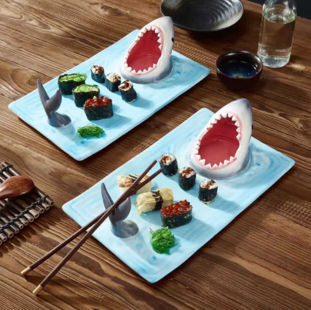 SharkiePlate™ - Ceramic Shark Mouth Plate Inovessa