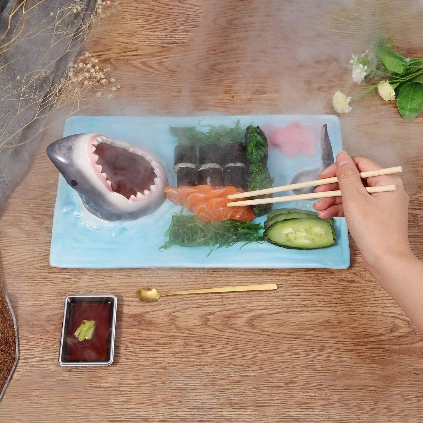 SharkiePlate™ - Ceramic Shark Mouth Plate Inovessa